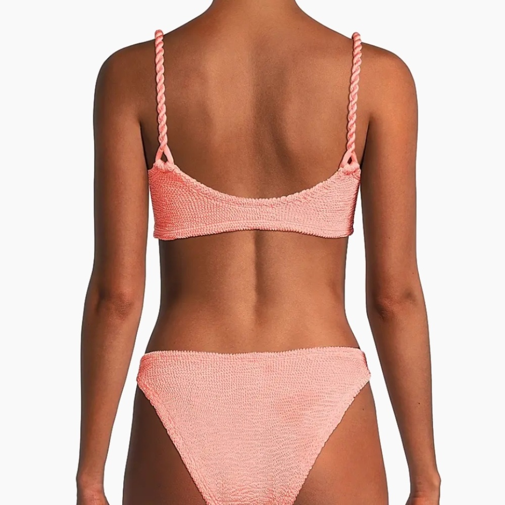 NWT Hunza G - Phoebe Bikini in Sherbet Peach Orange - One Size! - Picture 4 of 4